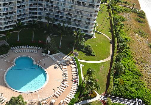 Pool view at Marco Island